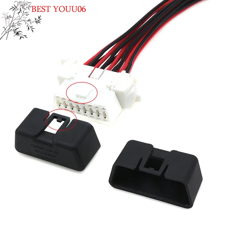 (YOUU06)1pc Car Truck OBD Interface OBD Dust Cover 16pin Plug Clogging Cap Female Dust Cover