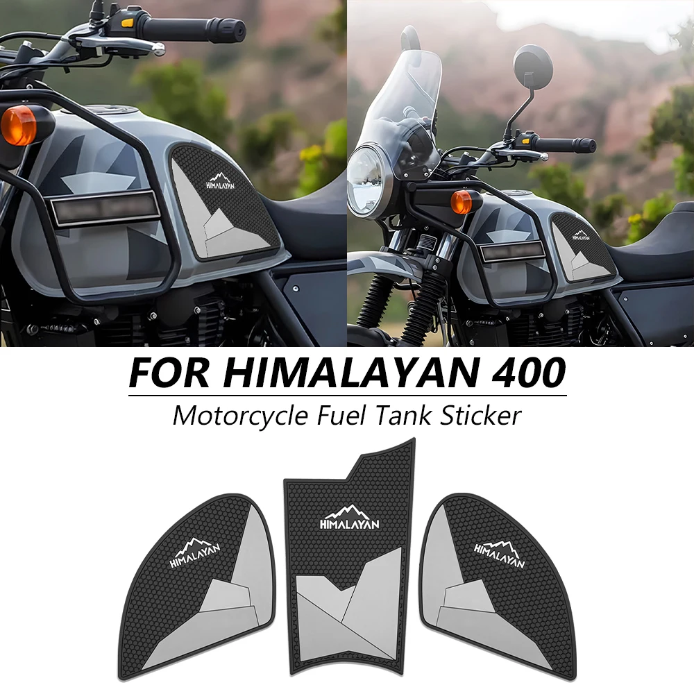 

Наклейка-протектор на бак для мотоциклов Himalayan 400, Himalayan 411 (2016-2023), резиновая, противоскользящая, от царапин