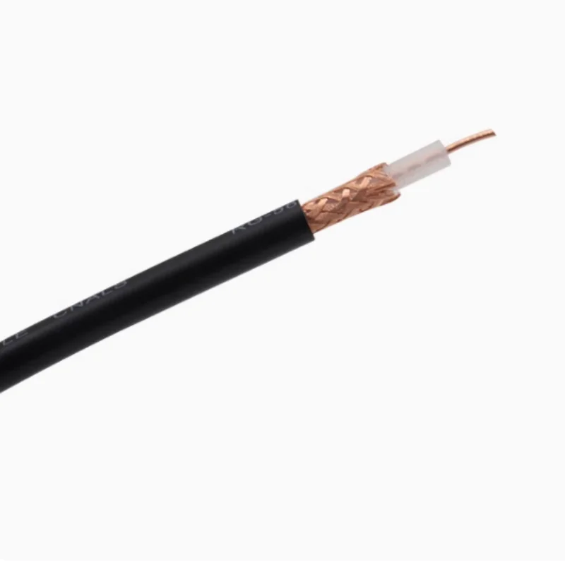 

Кабель RG58 Гибкая коаксиальная антенна с низкими потерями 4G GSM Черный 50 Ом RG58/U 50-3 RF Коаксиальный кабель с косичкой