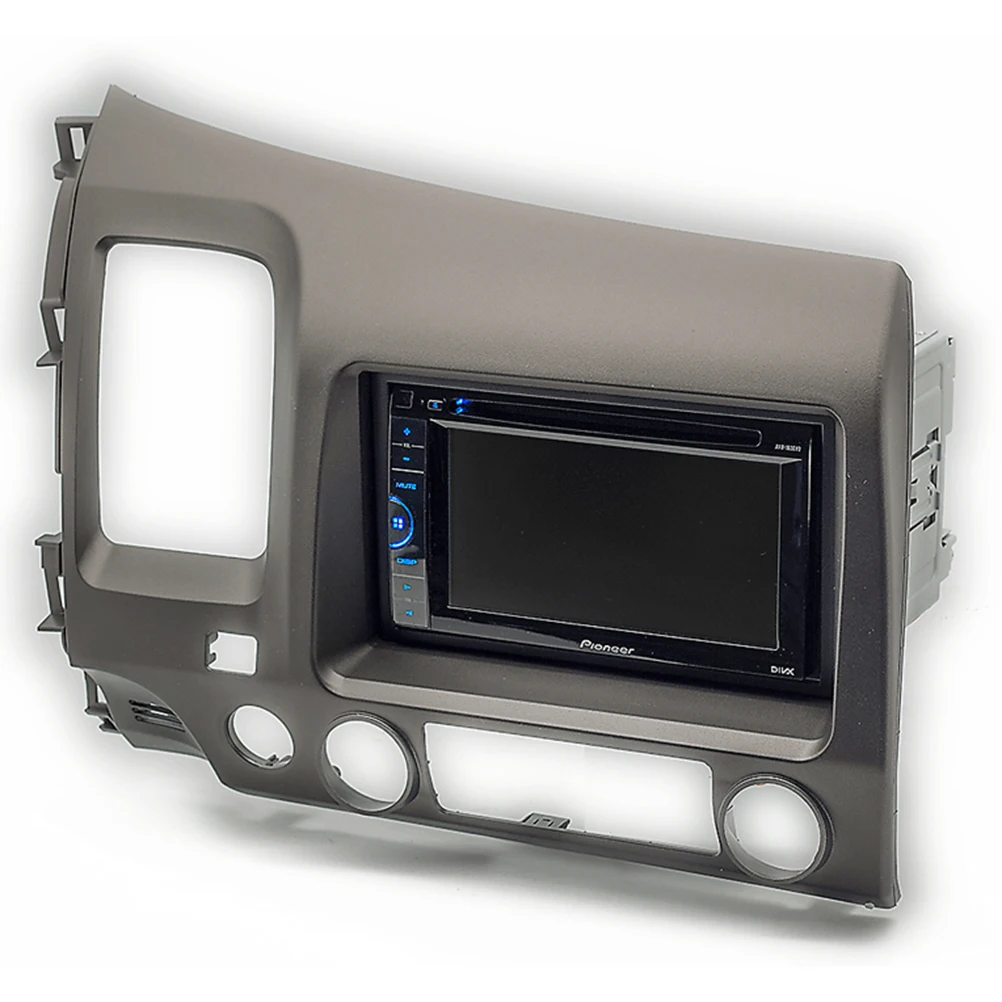 

Car DVD Player Frame Dash Install Mounting Double DIN Stereo Compatible 2008 2011 Metal Appearance Fits Car Accessories