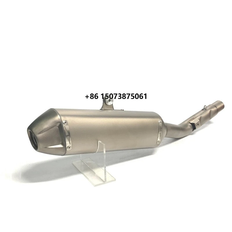 For KXF250 KX250 Offroad Bike Exhaust Titanium Alloy Slip-on Exhaust Motor Escape Muffler 2021-2024