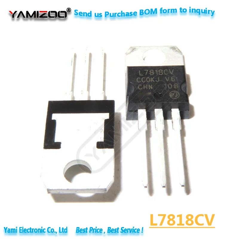 10PCS L7818CV L7818 TO-220 TO220 7818 LM7818 MC7818 Stabilivolt Voltage-regulator Tube New Original