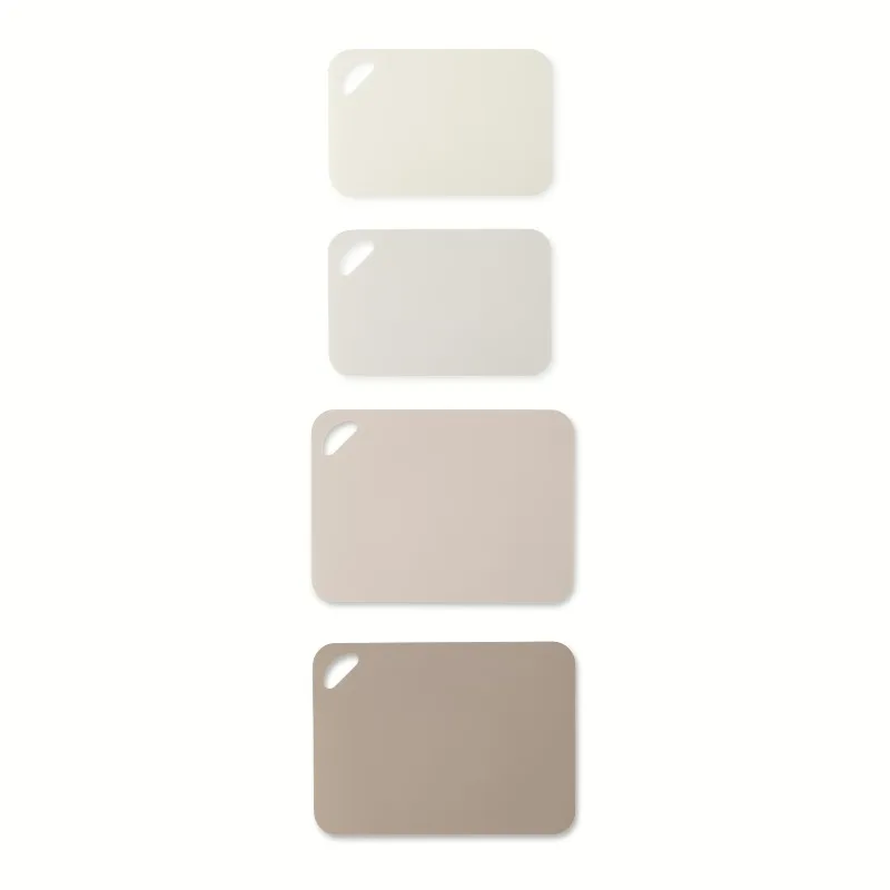4-Piece Poly Cutting Mats SM 7.5"x11.4", MD 9.8"x13.4" - Cream