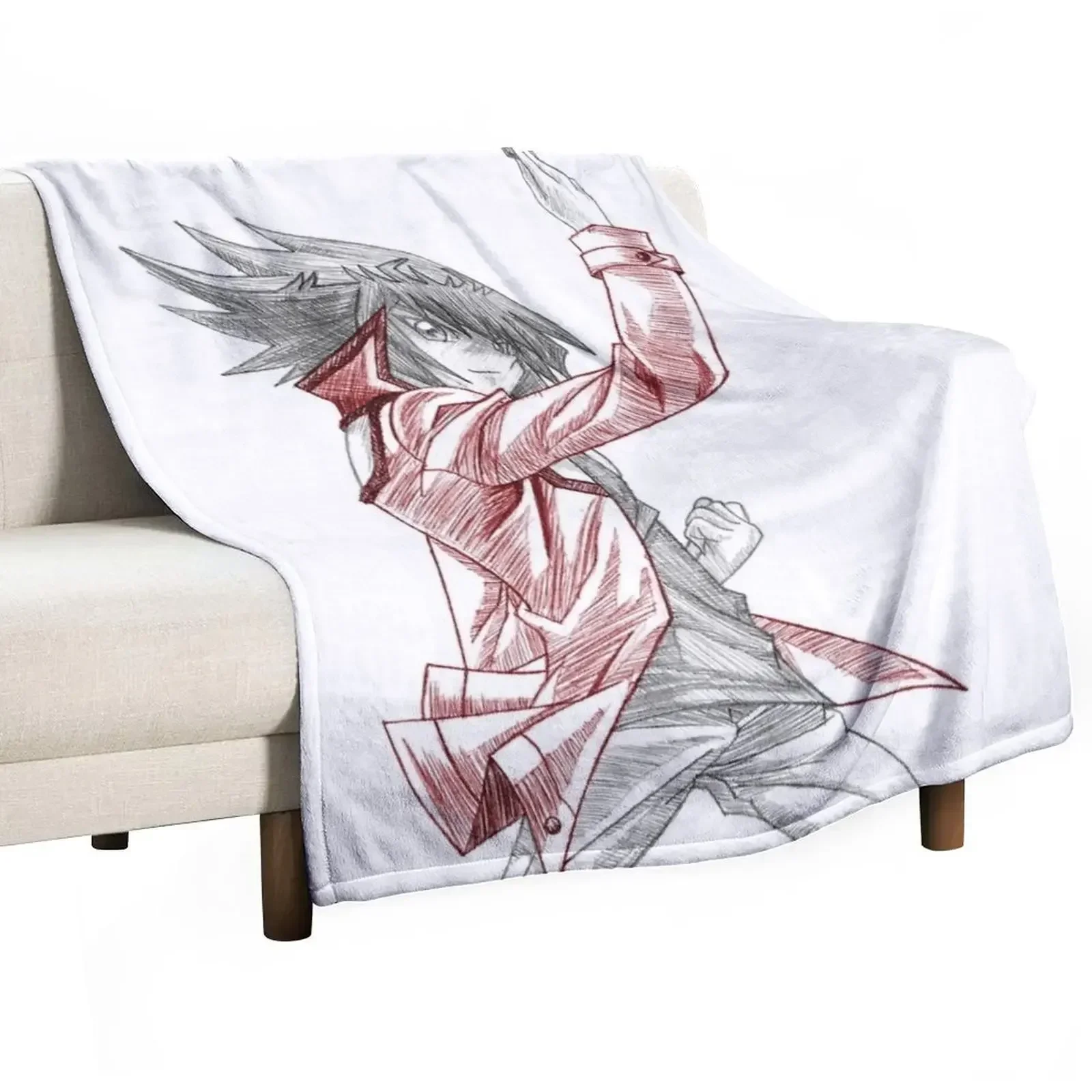 Jaden Yuki Throw Blanket Loose anime Multi-Purpose Blankets