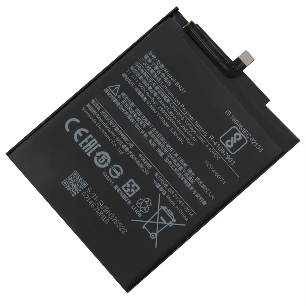Brand New Replacement Battery BN37 For Xiaomi Mi Redmi6 Redmi 6 Redmi 6A Phone Batteries 3000mAh
