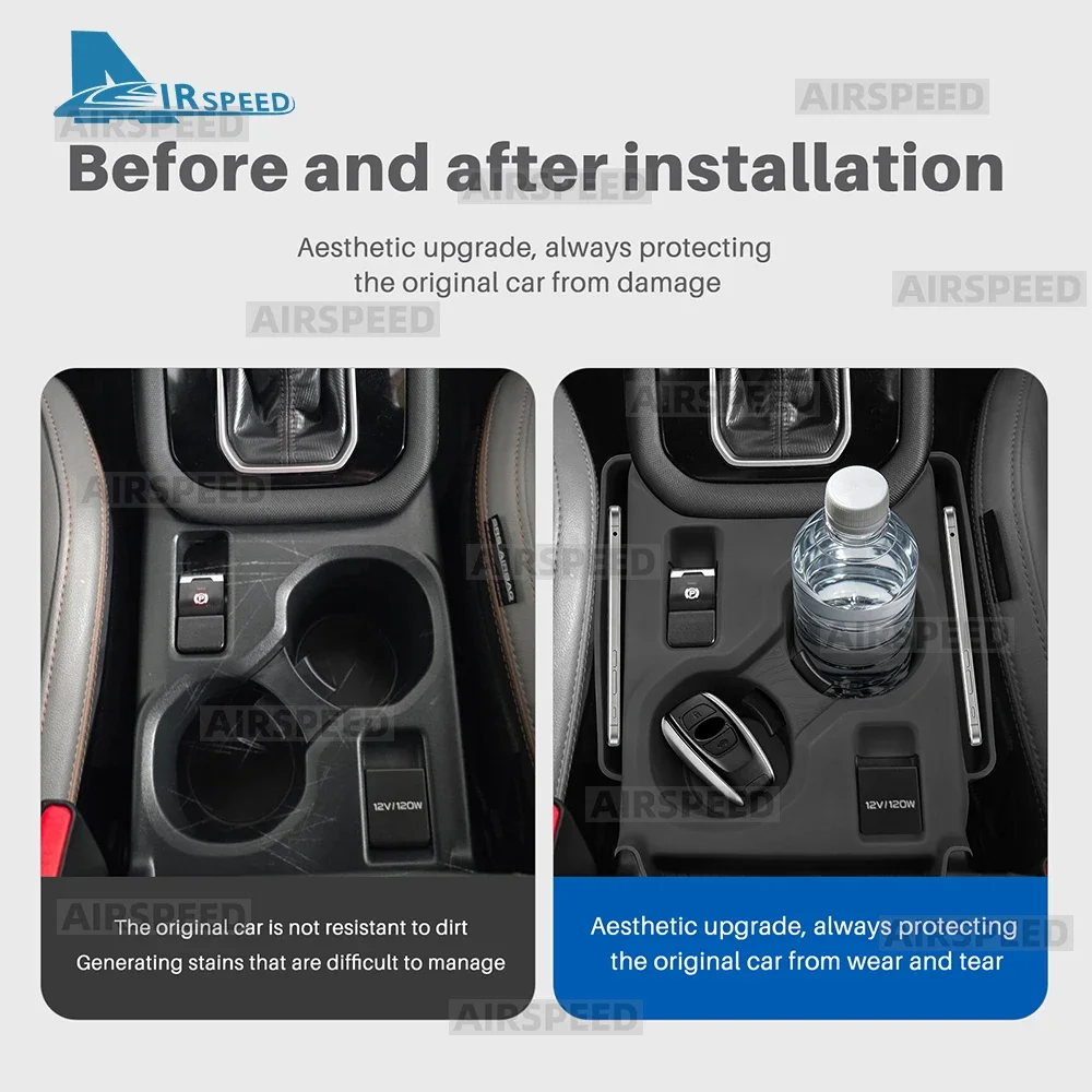 For Subaru Forester 2025 2026 2027 Silicone Cup Holder Coaster Anti-Slip Center Console Drink Mat Car Interior Accessories