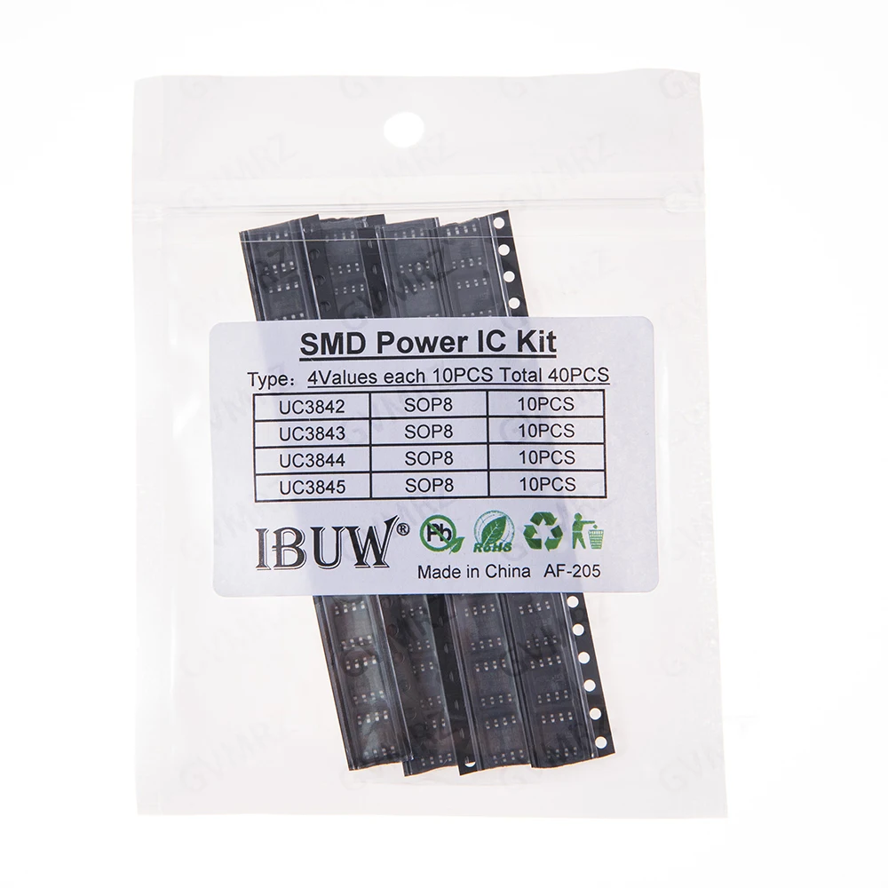 NE555 LM358 TL431 24C04 24C08 UC3844 UC3845 SOP-8 24C02 74HC00 SMD Power Supply IC Kit LM393 UC3842 UC3843
