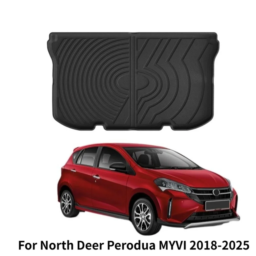 

For North Deer Perodua MYVI 2018-2025 car floor mat TPE floor mat trunk mat