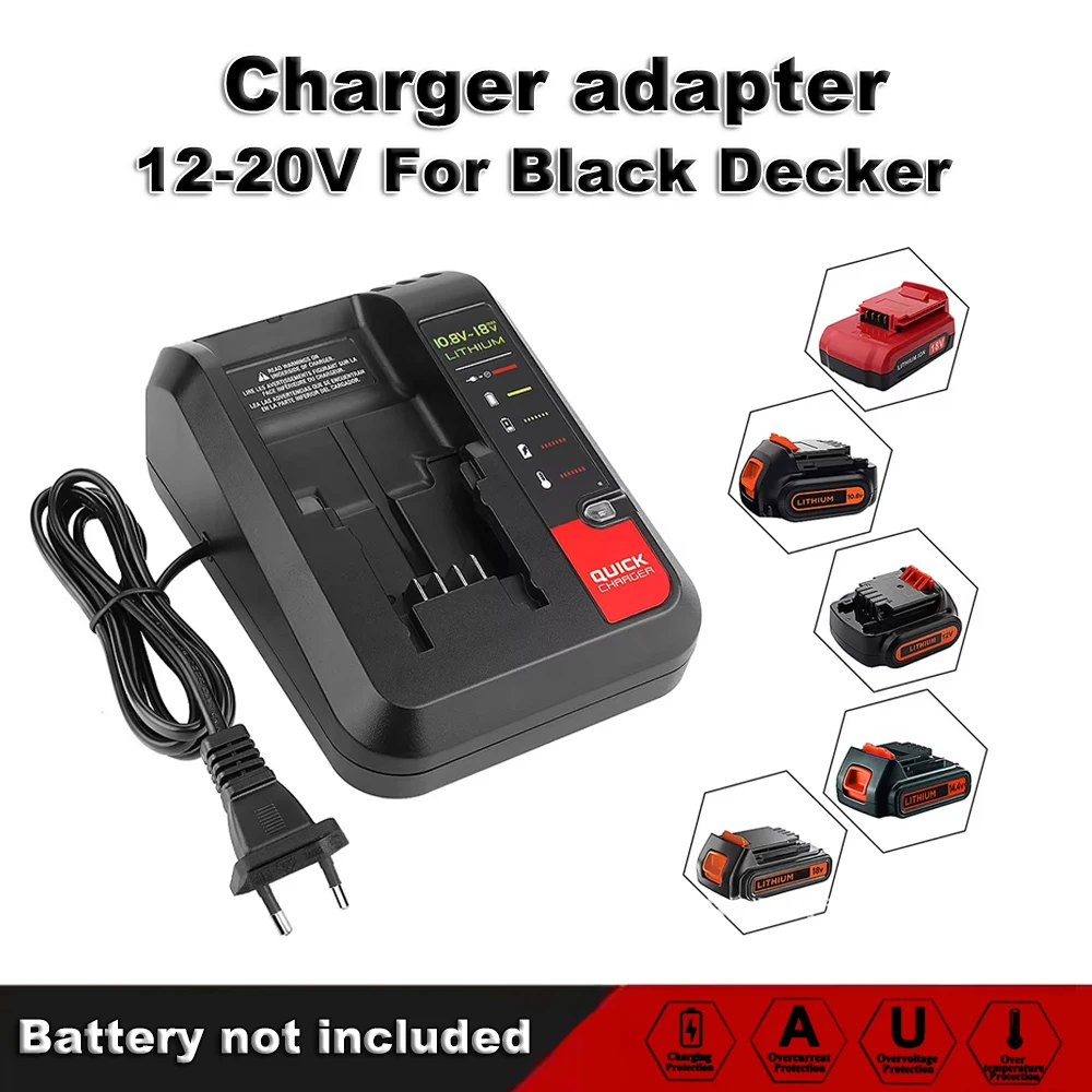 Charger for Black&Decker for PORTER CABLE for Stanley Lithium Battery Charger 10.8-20V 2A  Lithium Battery Charger