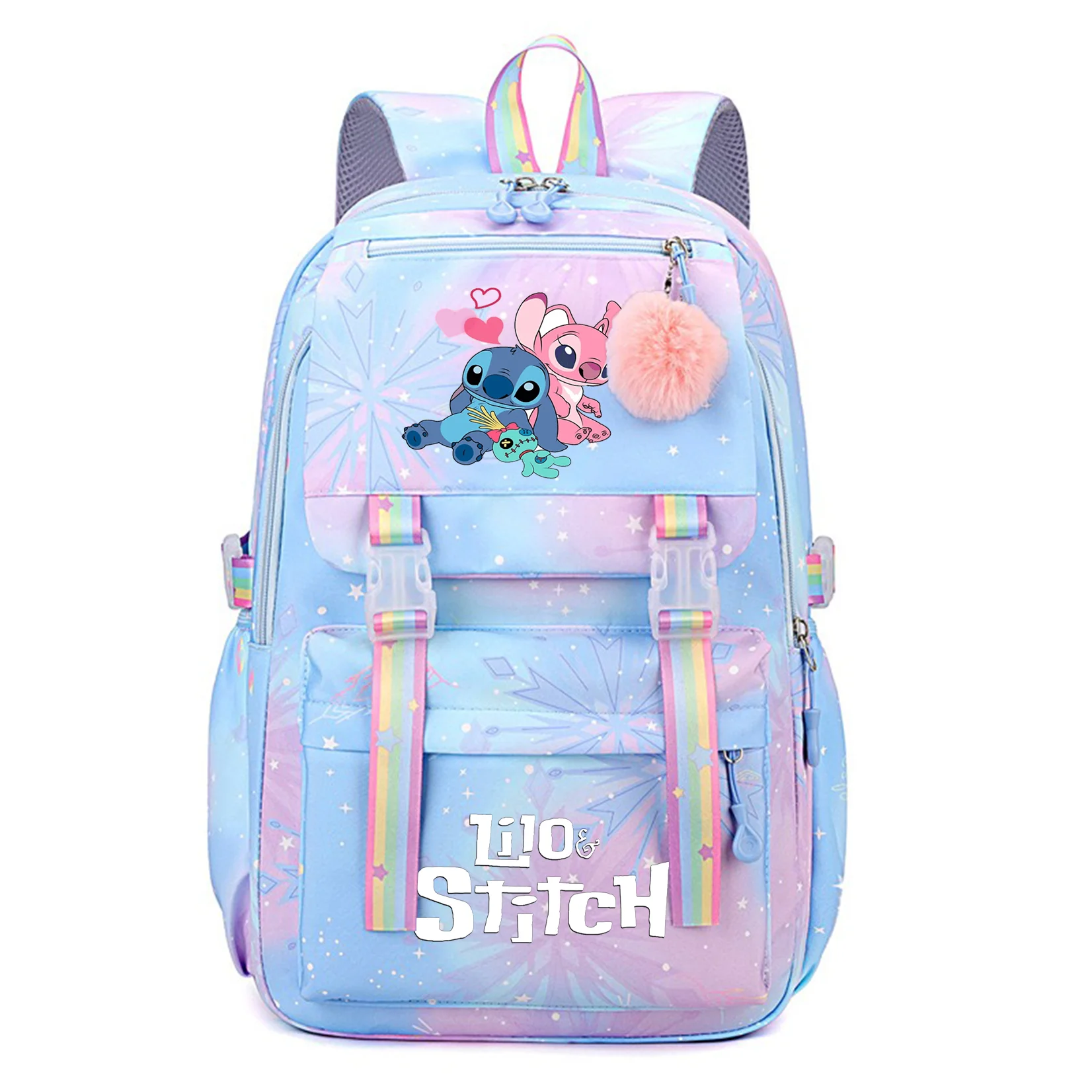 

Lilo Stitch Schoolbag Backpack Boys Girls Bookbag Bag Student Teenager Children Knapsack Rucksack Mochila Kid Birthday Gift