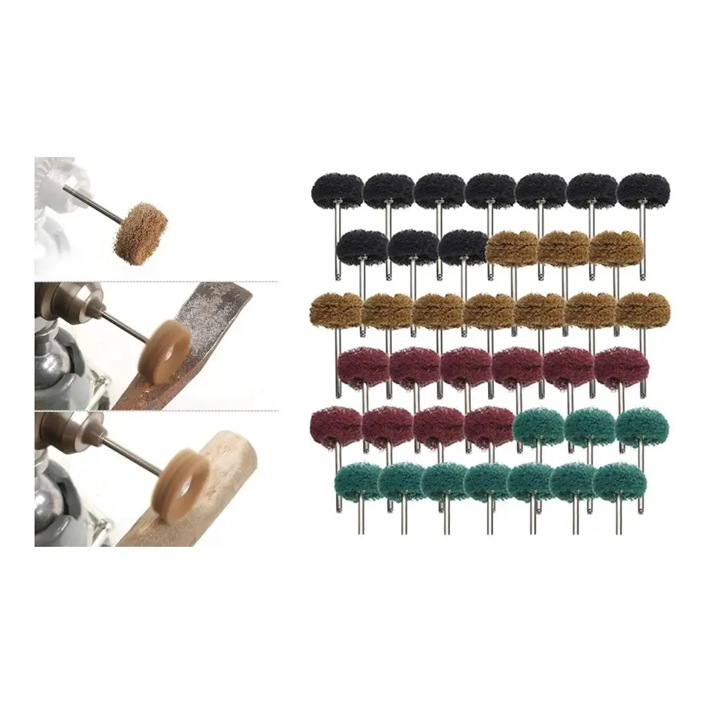 

40 шт. абразивные круги, шлифовальные, чистящие инструменты, шлифовальные принадлежности