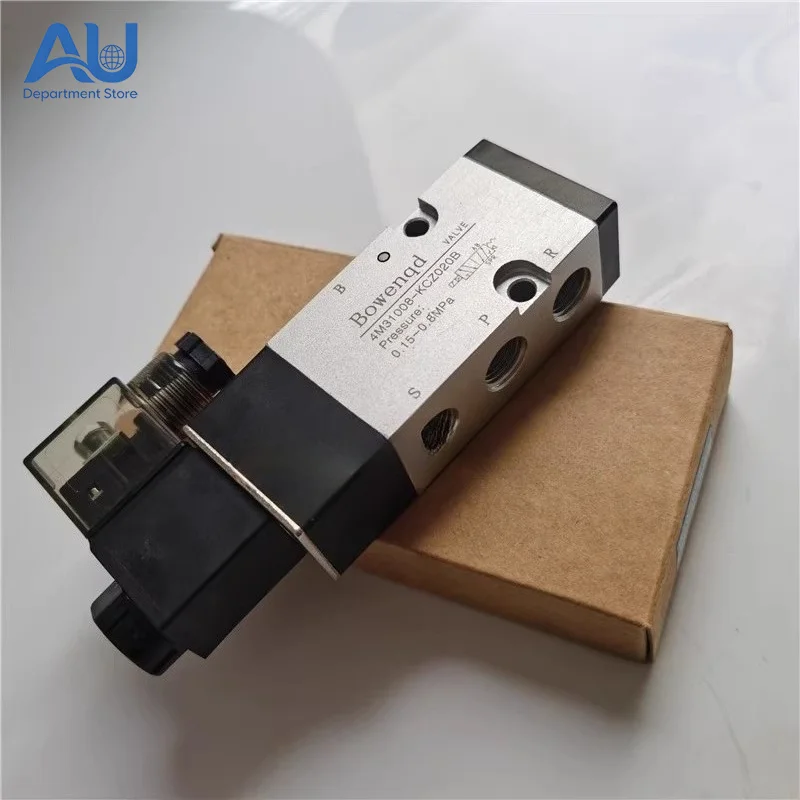 Latest 4M31008B-KCZ020B Solenoid Valve Directional Control for Knife Cylinder 4N310-08B in Mechanical Parts & Accessories