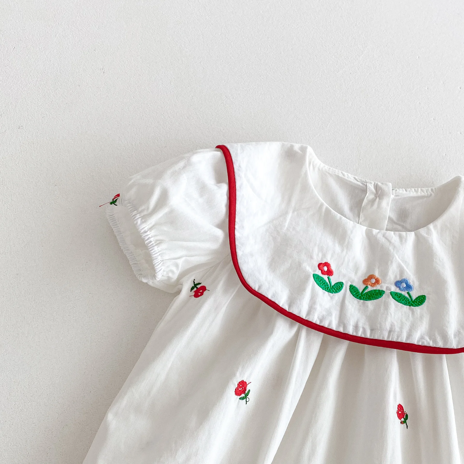 2025 New Korean Style Solid Fl - Newborn Baby Girl Romper Floral recension och pris