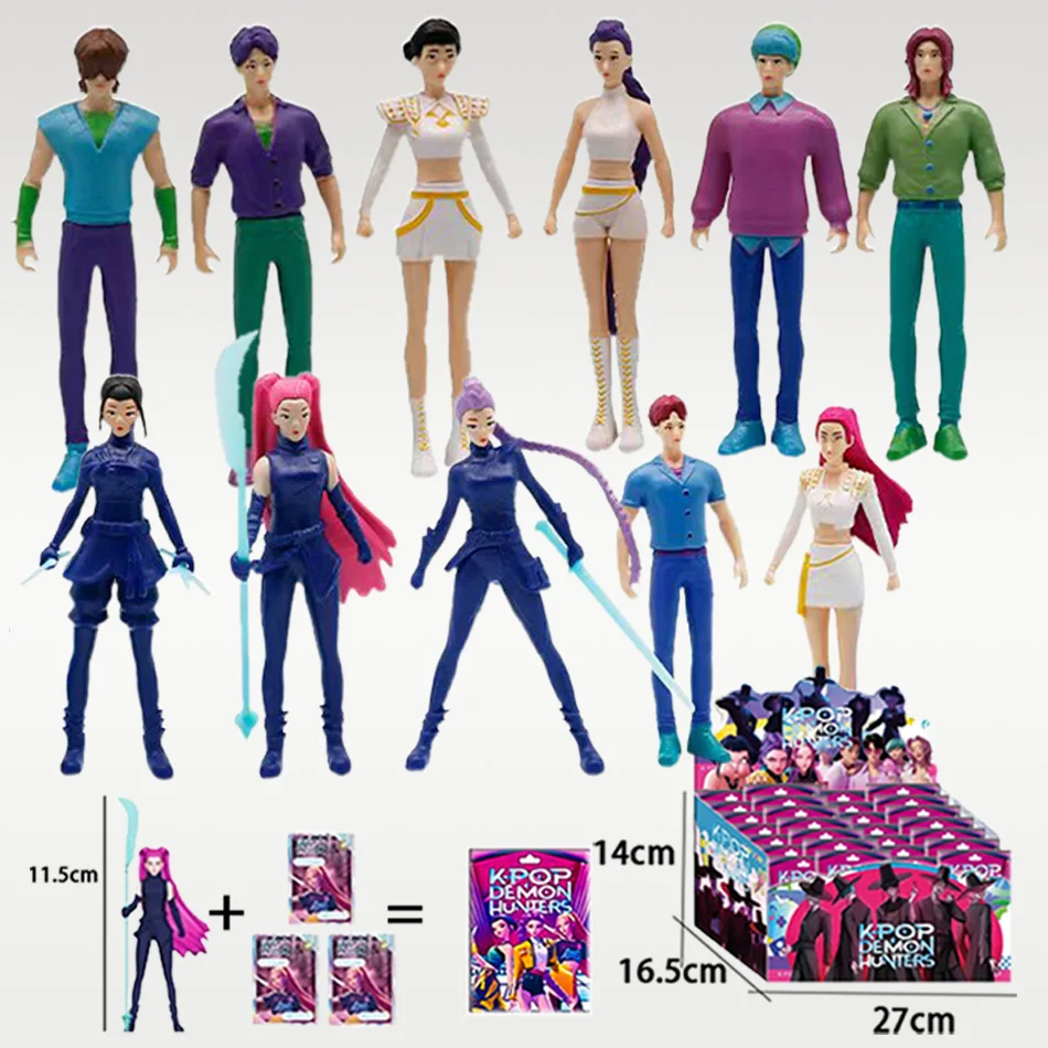 2025 Anime Kpop Demon Hunters Blind Box Figure - Cartoon Gaming Desk Decor Collectible Kids Peripherals Gift