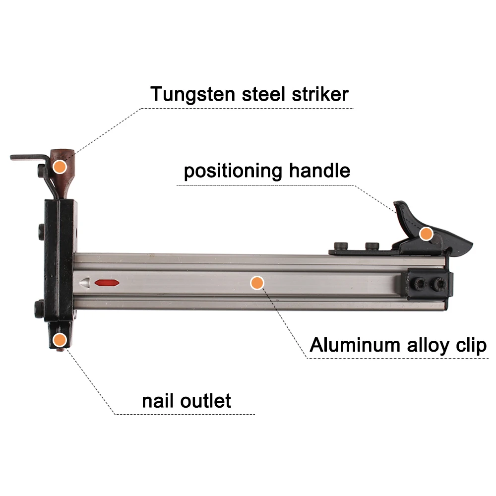 Manual nail gun steel st18 nail gun woodworking concrete nailer cement wall nailing wire groove wall nailer dedicated