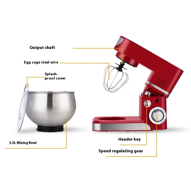 

lll mixer Multifunctional vertical European and American household cooking machine Desktop egg beater Chef machine Kneading