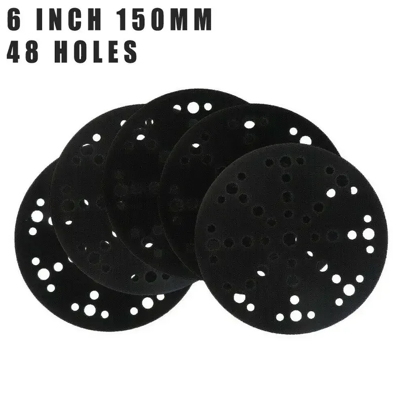 6 "Polegada 150mm 48 Buracos Protetor Pad Gancho & Loop Sanding Pad Abrasivos Para Festool ETS 150 WTS 150 Moagem e Polimento