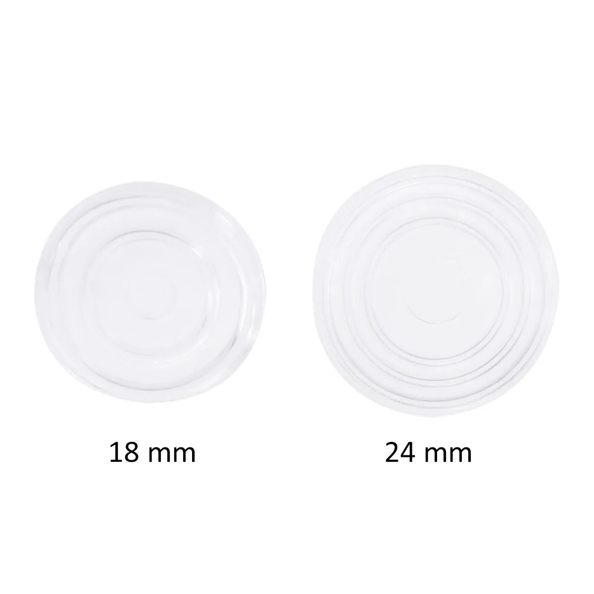 

20Pcs Clear Glass Pads Furniture Chair Table Anti Pads 2.4x0.2cm Non-Slip Mats Floor Protector Scratch Protection