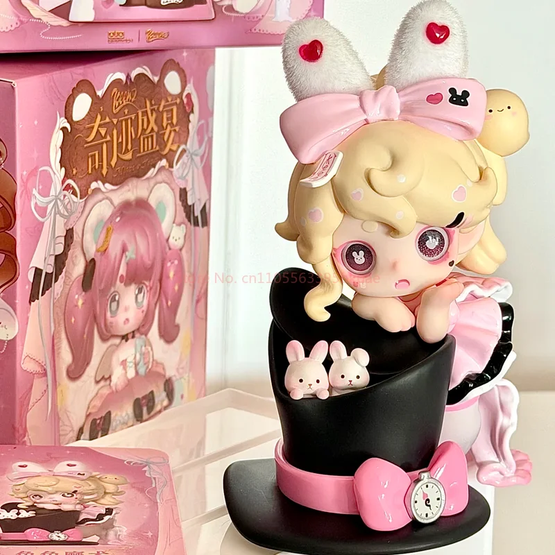 

Подлинная серия Keeno V4 Miracle Feast, слепая коробка, модные коллекционные фигурки, загадочная коробка, милый рождественский подарок, украшение для рабочего стола