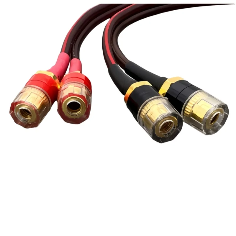2PCS/LOT pure copper banana head 1: 2 frequency division line passive speaker expansion line audio speaker cable