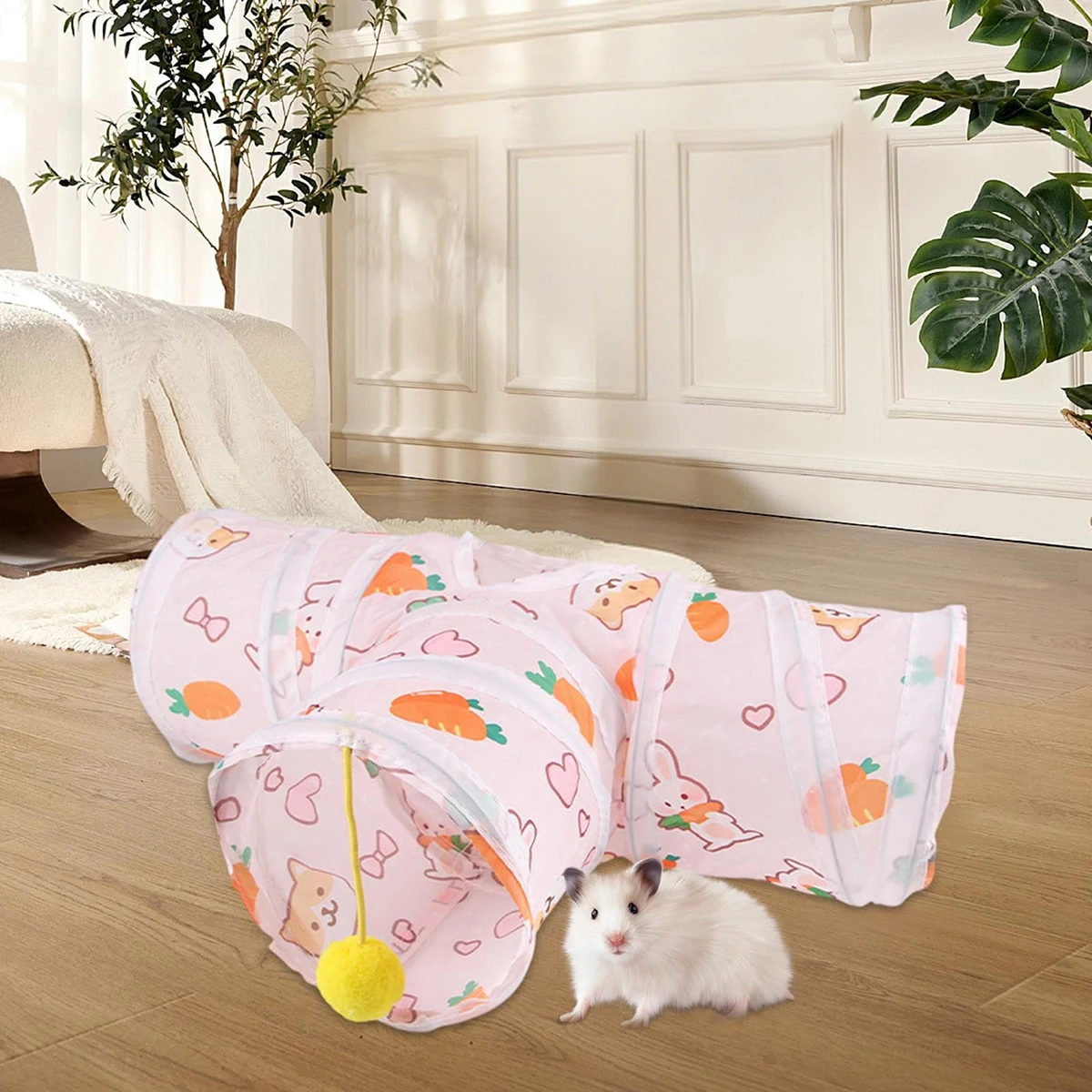 Туннельная игрушка, забавная трубка для маленьких домашних животных, таких как хомяки и кошки-драконы, идеально подходит для развлечений и упражнений Туннельная игрушка, забавная трубка для маленьких домашних животных, таких как хомяки и кошки-драконы, идеально подходит для развлечений и упражнений