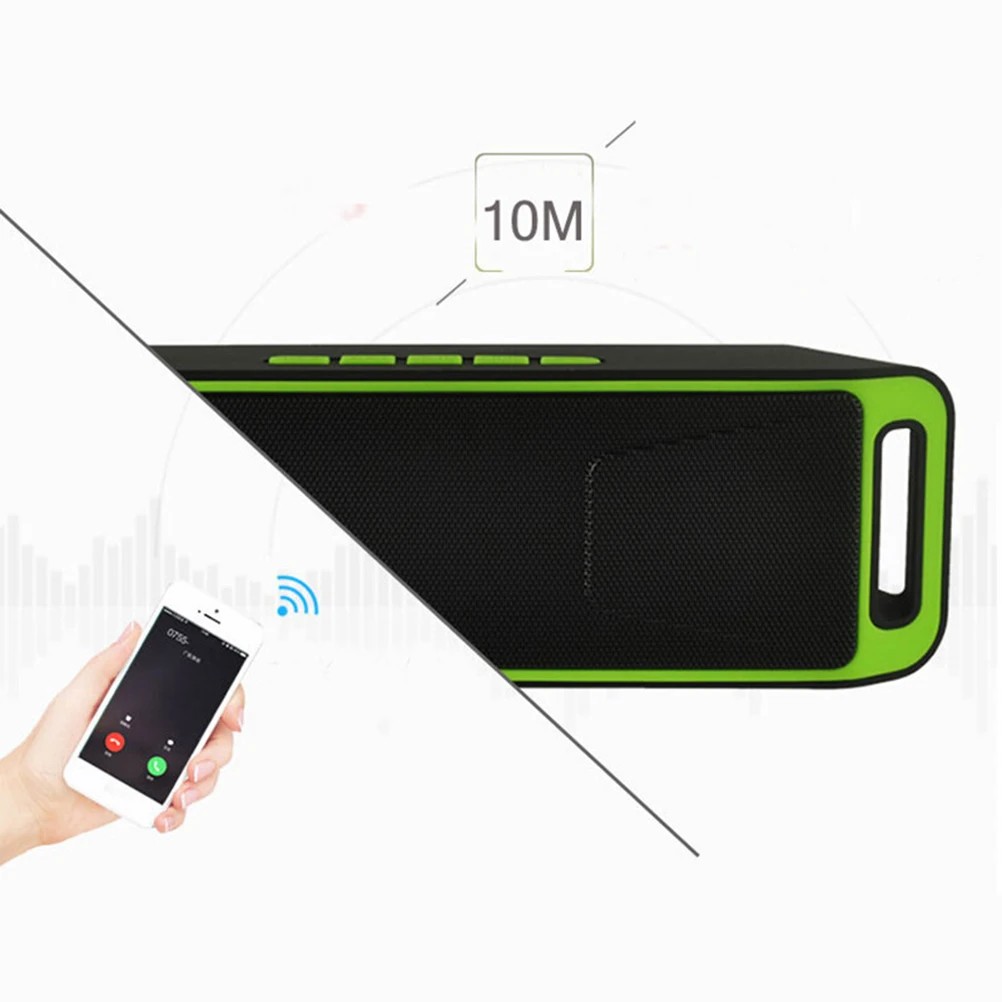 

Mini Portable Speaker 4.0 with Built-in Microphone Subwoofer Wireless Speakerphone for Hands-Free Calling Green
