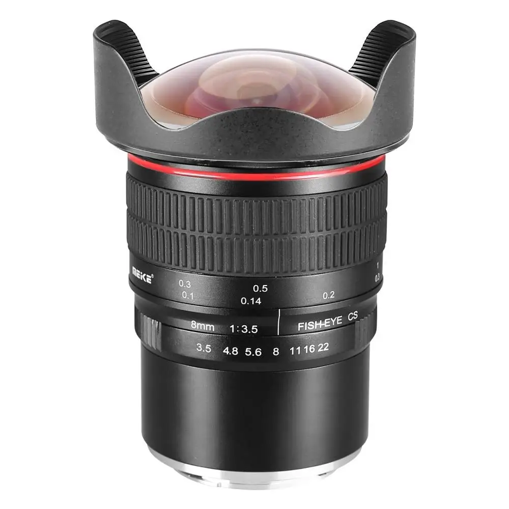 NEW Meike 8mm F3.5 Camera Lens Wide Angle Fisheye Camera Lens for Canon Nikon  Olympus  Fujifilm Mirrorless Camera