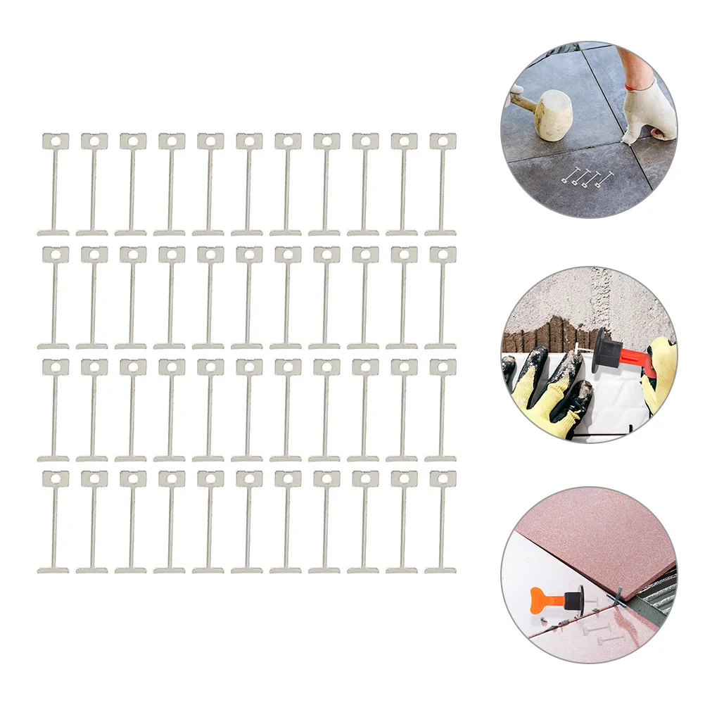 200 قطعة فواصل تسوية بلاط الأرضيات 1.5 مللي متر إبرة فولاذية للجدران والأرضيات تركيب سريع لمسة نهائية أنيقة