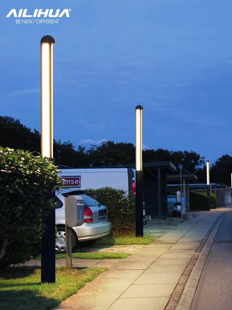 Binnenplaats Lamp Tuin Villa Hoge Paal Lamp Landschap Lamp Post Park Led Waterdichte Verlichting Straat Lamp