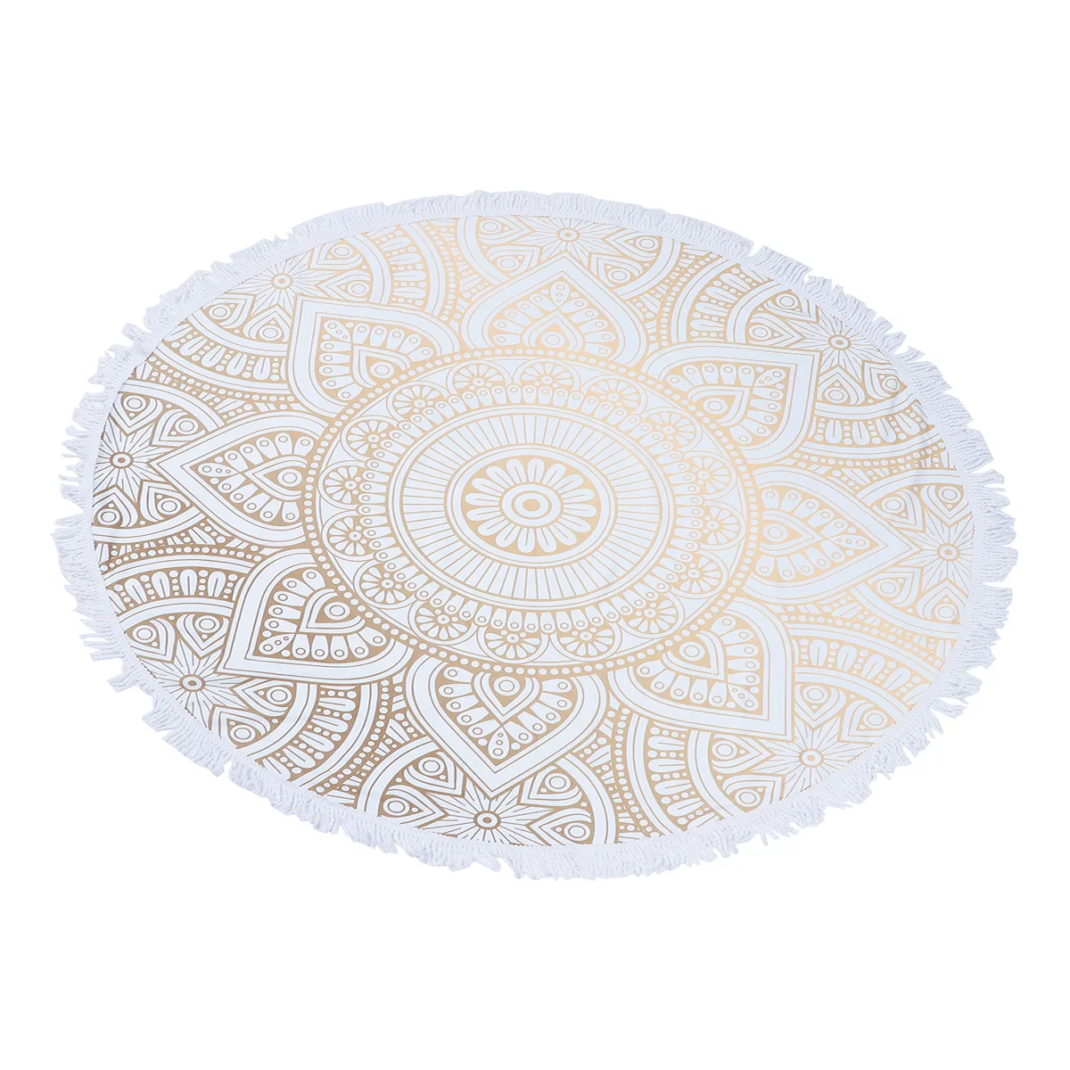 Round Beach Beach Extra Large Bath Towels Mandala Tapestry Indian Picnic Table Cover Yoga Bolsters Tassel Beach Cloths Beach