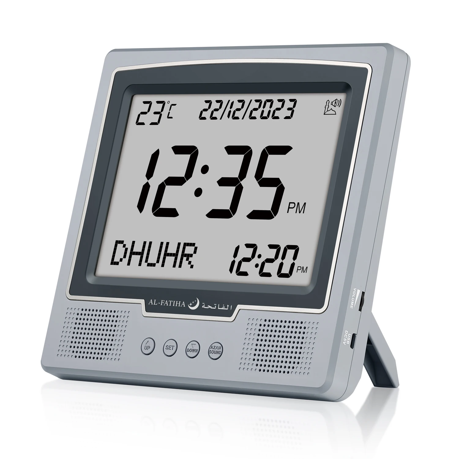 Digital LED Azan Muslim Islamic Islam stylish Azan Adhan Prayer Reminder Alarm Mosque Wall Clock Prayer Time Hijri