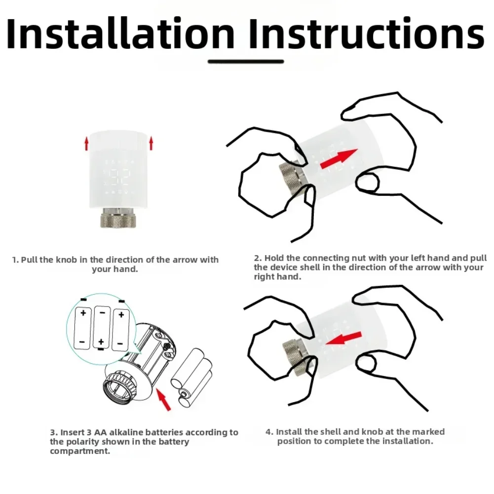 

Для Tuya для Zigbee WIFI Smart TRV клапан контроля температуры с дистанционным управлением с индивидуальным планированием и голосовой поддержкой
