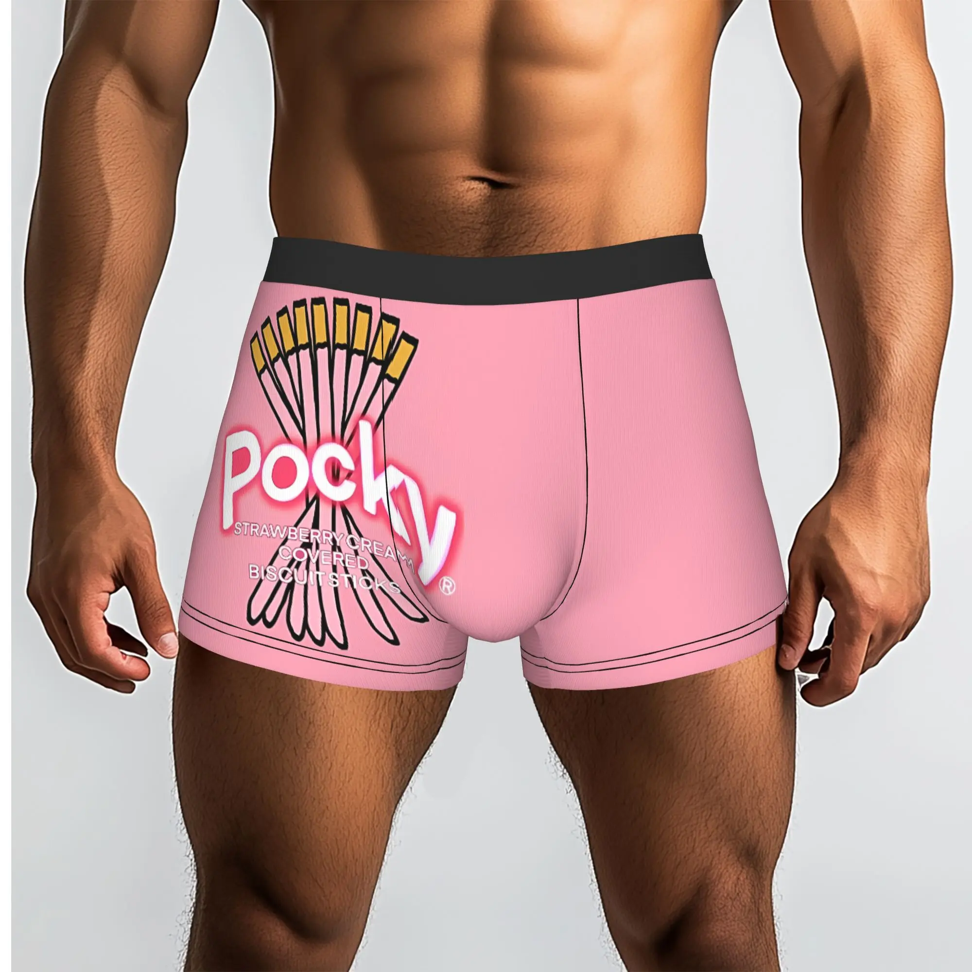 Calzoncillos Pocky para Hombre, Ropa Interior Masculina, Shorts Ventilados, Bóxers
