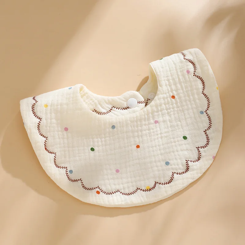 Cute Baby bavaglini Cartoon Bear Rabbit asciugamano Saliva a scatto regolabile neonato Boy Girl panno di Burp di cotone morbido