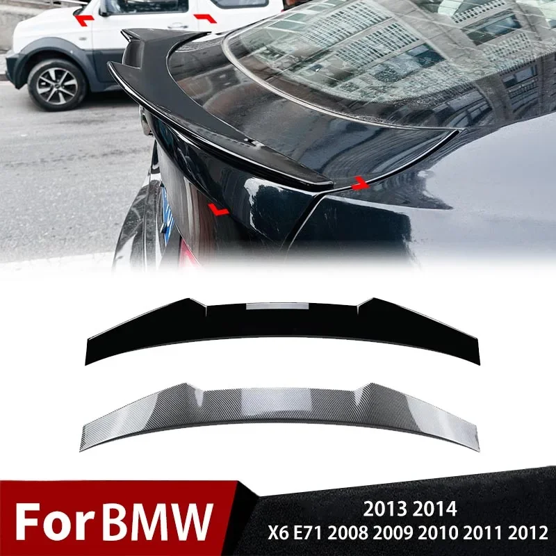

For BMW X6 E71 2008 2009 2010 2011 2012 2013 2014 Car Rear Spoiler Mid Trunk Lip Tail Roof Middle Tailgate Tuning Wing Splitter
