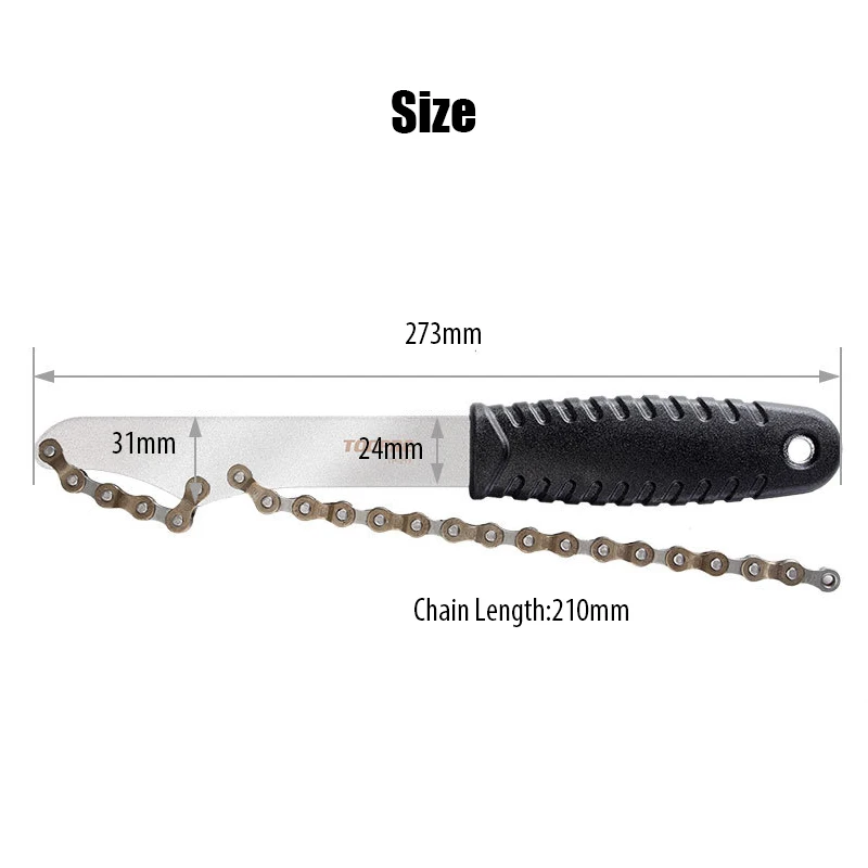 Bike Sprocket Remover Chain Whip Tool Flywheel Cassette Lockring Freewheel Removal Tool Turner Bicycle Chain Repair Wrench