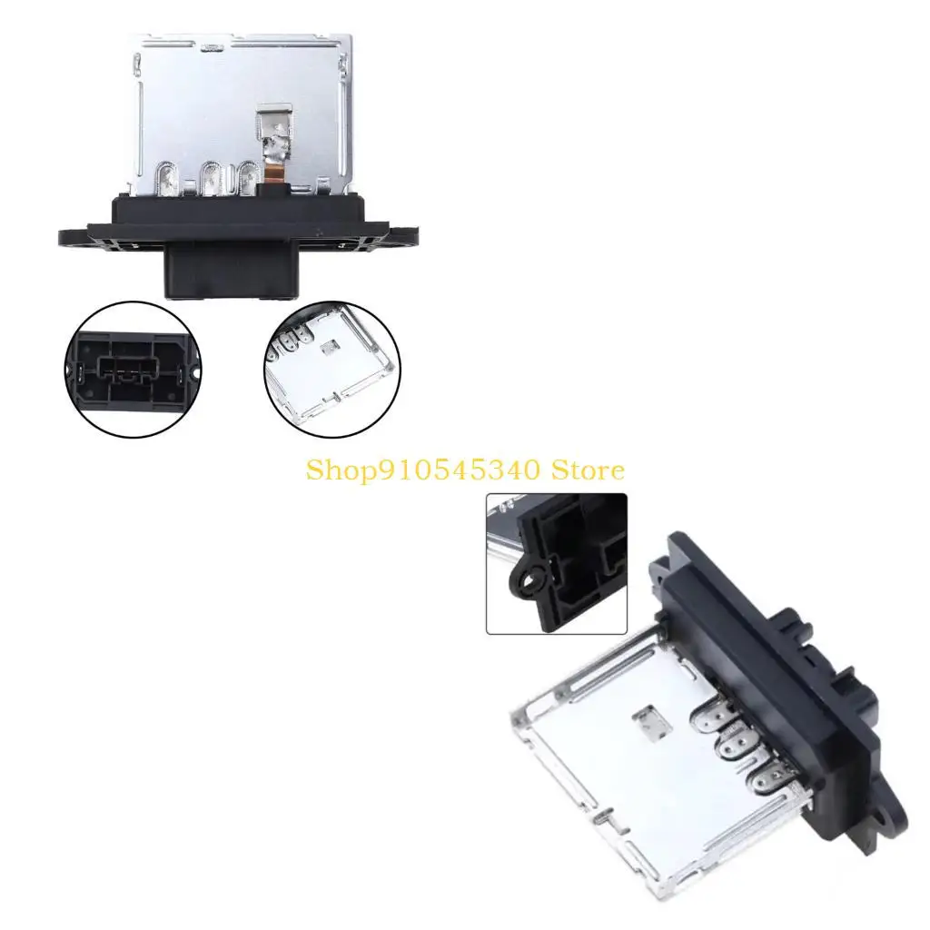 U2JA Blower Motor Resistor with Heat Sink Plate, Ref 27150-AX115 27150-ED50A, for Selected Micra Note Tiida Heater Fan Speed