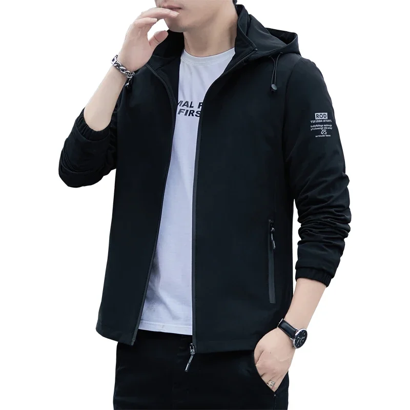

Men's outerwear for spring and autumn 2025 new men's casual and fashionable outdoor windproof standing collar jacket for men