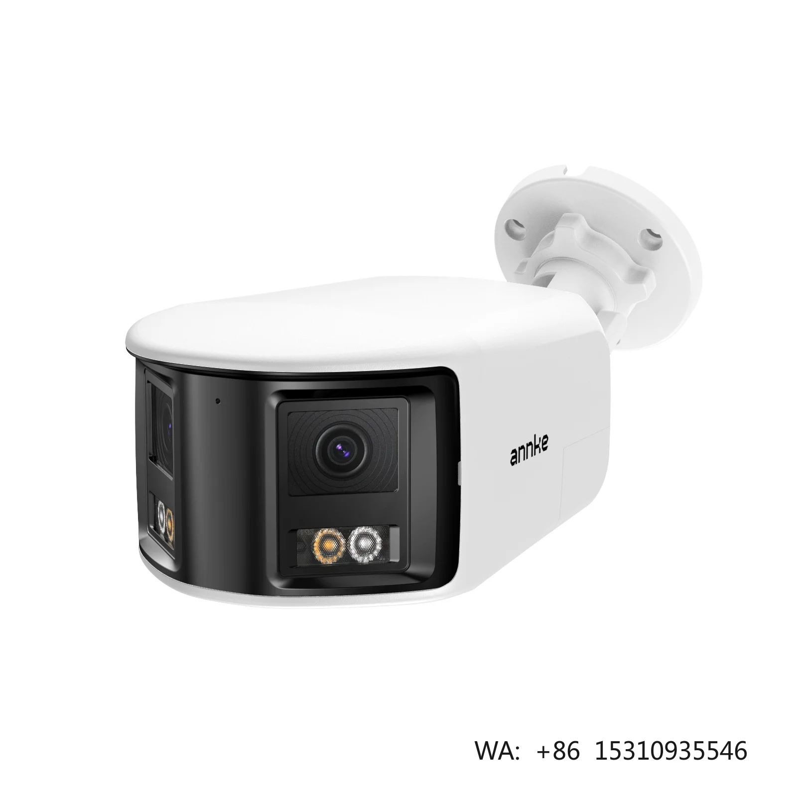 ANNKE FCD600 6MP Dual Lens 180 Degree Panoramic Bullet AI PoE IP Camera Two Way Audio Smart Hybrid Light IP67 Network Camera