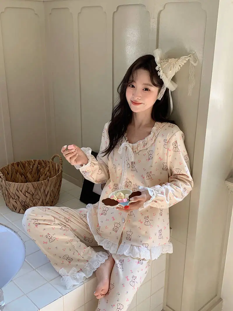 

Комплекты пижам с леопардовым принтом для женщин: зимние, белые, с декоративной отделкой, на рождественскую тематику, с воротником, длинными рукавами, длиной до щиколотки