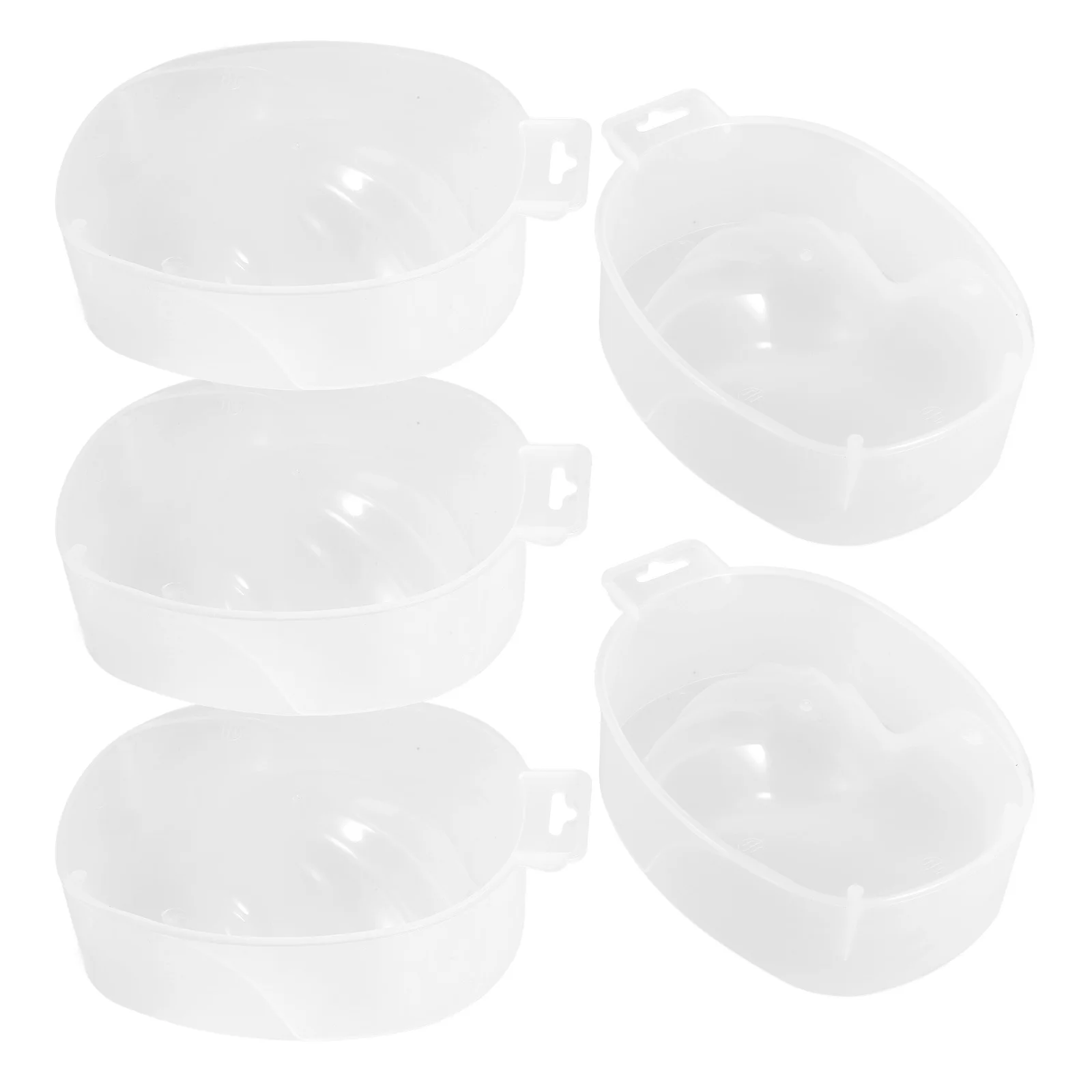 

5 шт. маникюрная чаша, контейнер для замачивания ногтей, полипропиленовый материал, уход за руками, спа-инструменты, миска для замачивания ногтей, принадлежности для салона, миски для омертвевшей кожи рук