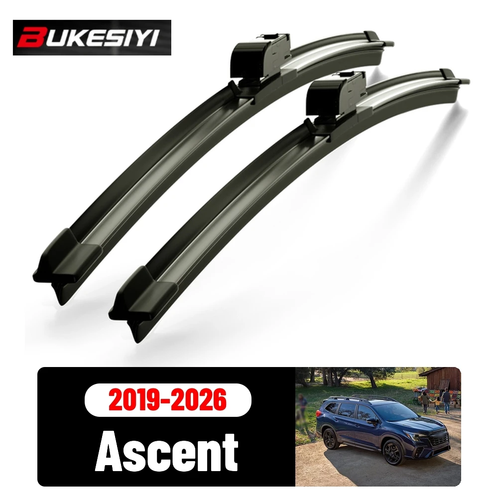 2PCS Front Wiper For Subaru Ascent 2019-2026 Silent Durable High Quality Windshield Wiper Blades Accessories 2021 2022 2023 2024
