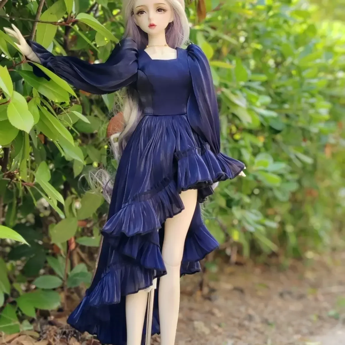 (Personalizado) 1/3 1/4 roupas de boneca para 60/45cm boneca bjd brinquedos menina vestido de princesa vestir-se casa de brincar acessórios de boneca, sem boneca