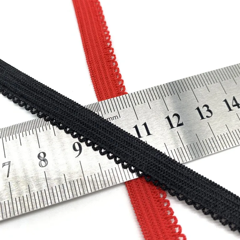 3-10yards 10mm Stretchy Lace Trim Elastic Band Sewing for Underwear Bra Garment Sewing Accessiories DIY Handmade Craft Fabric
