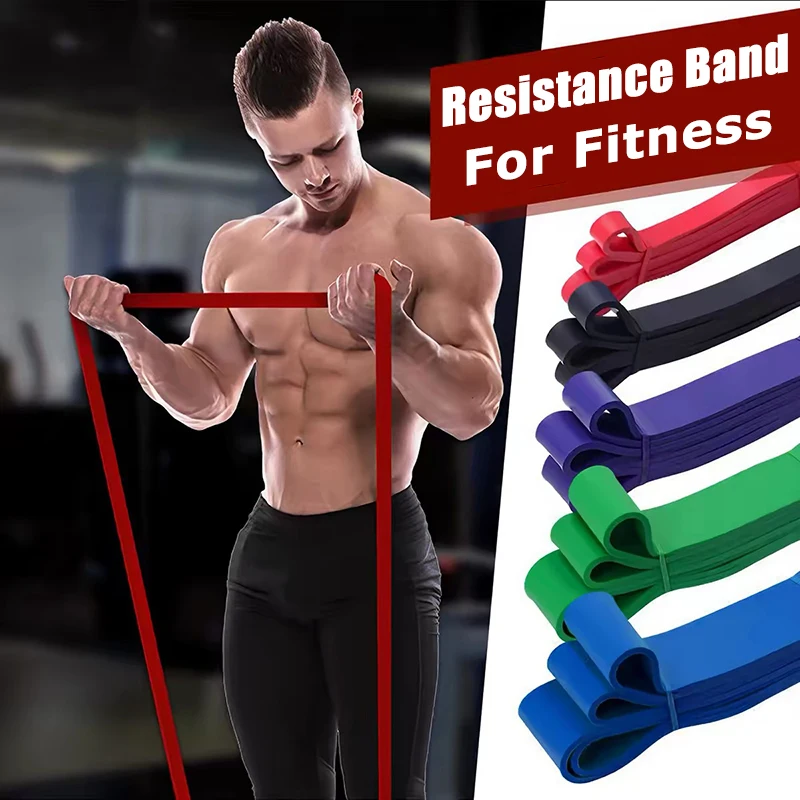 2026 Neues Fitness-Widerstandsband aus robustem Latex, elastisches Hilfsband für Klimmzüge, Trainings- und Kraftstärkungsgerät, 1 Stück