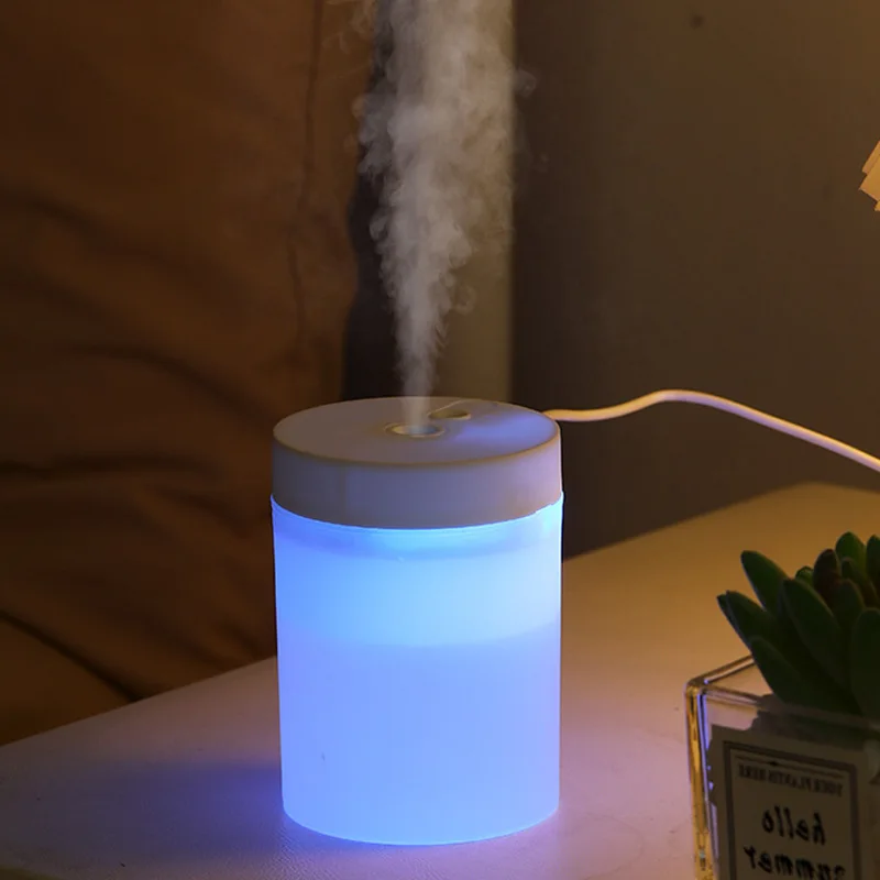 200ML USB Mini Humidifier - Ultrasonic LED Essential Oil Diffuser Portable Car Purifier & Aroma Anion Mist Maker for Home Office