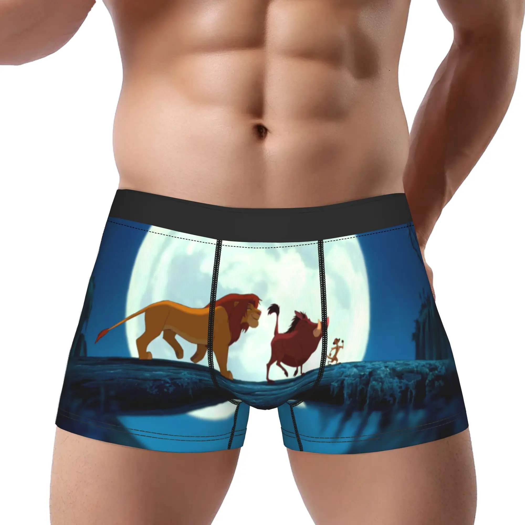 

adults 18 plus boxers The Lion King Underpants Breathbale Panties Men's Underwear Comfortable Shorts Boxer Briefs