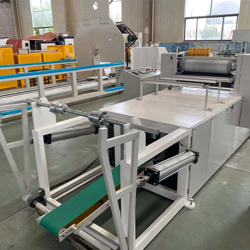 High Speed Facial Interfold Tissue Paper Folding Machine Napkin Tissue Paper Cutting Machine with 1 Log Saw