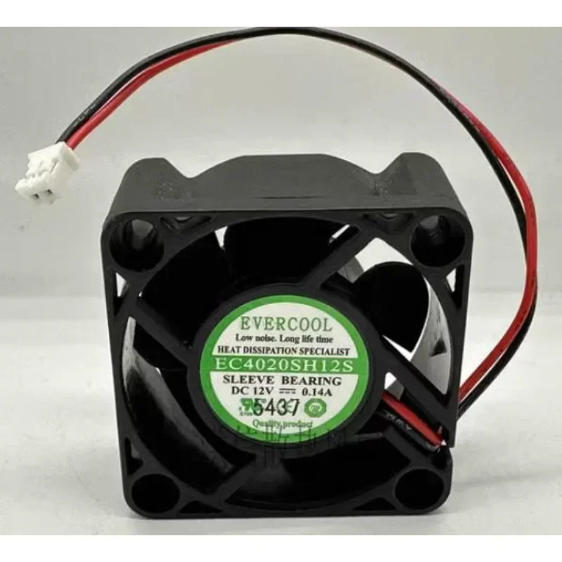 Original Cooler Fan for EVERCOOL  EC4020SH12S DC12V 0.14A 40*40*20mm Cooling Fan