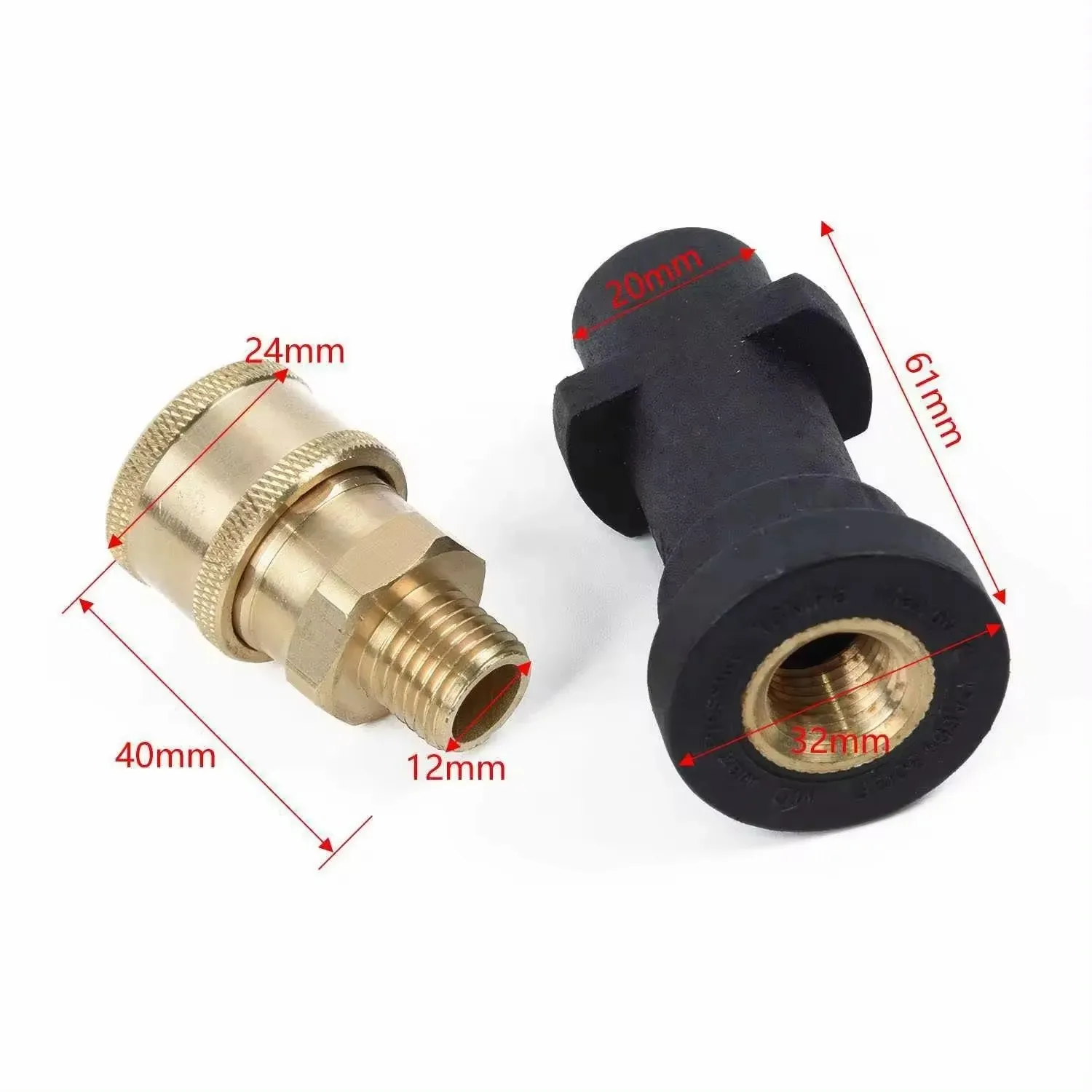 Car Washer High Pressure Water Gun 1/4 Quick Connection PA Foam Cannon Color Nozzles Adapter for Karcher K Series